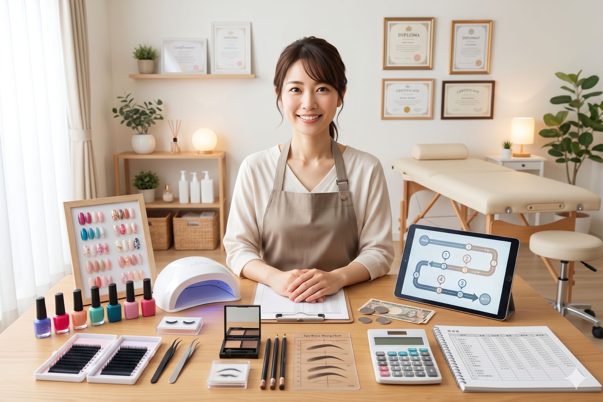 ネイル・まつげ・眉毛サロンを開業するには？費用・資格・流れを徹底解説